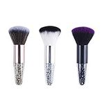 Beautifultracy 3 Pieces Nail Brushes Remove Dust Powder for Acrylic Nails Makeup Brushes Manicure Brush Clean Up Tools Nail Art Brush Set