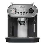 Gaggia Carezza Deluxe Manual Espresso Coffee Machine and Cappuccino Maker - Black/Grey