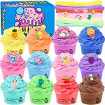 uscan Cloud Slime Butter Slime Kit, Fluffy Slime for Kids Slime Pack of 12, Crunchy Slime Slime Party Favors Supplies Slime Kit for Girls Boys Kids Toy Slime (pack-01)