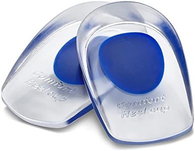 MEDCA Silicone Gel Heel Cushion Pads, Cups - Shoe Inserts for Plantar Fasciitis, Prevents Sore Heel, Bone Spur & Achilles Pain Relief for Women, US Shoe Size 4.5-8