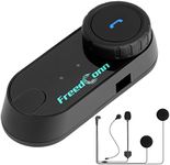 FreedConn T-COM VB Motorcycle Bluetooth Headset, Motorbike Headphone Speaker Communicaton System BT5.0 Wireless Helmet Intercom Earphone for 2 Riders Intercom/Universal Pairing/Boom&Soft 2in1 Mic