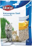 Trixie Cat Grass Seeds with Planter for Kittens & Cats – Soft, Vitamin-Rich, Easy to Grow, Nutritious & Natural Supplement Supporting Digestion & Overall Health, 100g