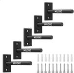 MIUONO Weight Plate Rack, Wall Mount Weight Plate Holder for 1" Plates, 5 Pack Weight Storage Racks Home Gym Organizer