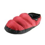 FakeFace Mens Womens Soft Warm Cozy Quilted Down Slippers Mules Comfort Antiskid Slip-On Winter Ankle Boots Footwear Lightweight Waterproof House Home Indoor Slippers Shoes Red