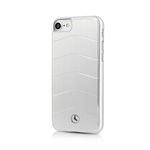 Mercedes-Benz Wave VIII Brushed Aluminium Plate Hard Case with Waves for iPhone 6/7/8 - Silver