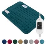 HEATRONICS® Heating Pad for Back Pain & Period Cramps (10 Colours) | Regular Size | Analog | Electric Heating Pad for Back, Neck, Leg & Shoulder Pain Relief (Teal)