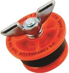 Test-Tite 83593 Twist-Tite ABS Mechanical Test Plug, For 3-Inch NPS (End-of-Pipe Use Only), Red