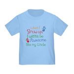 CafePress Awesome Like My Uncle Toddler T Shirt Cute Toddler T-Shirt, 100% Cotton Baby Blue