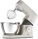 Kenwood KVC5100C Mary Berry Special Edition Chef Elite Stand Mixer, 3 Bowl Tools, Whisk, Dough Hook & K-Beater, Fast Cakes' Recipe Book, Plastic, Cream, 4.6 L Special Edition