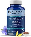 Carbamide Forte Cold Pressed Flaxseed Oil Omega 3 6 9 Capsules (1000mg) - 120 Capsules