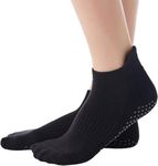 Ritmo Anti Bacterial Anti-Skid Yoga Socks for Women/Pilates/Dance/Ballet | Women Yoga socks for Barefoot Workout