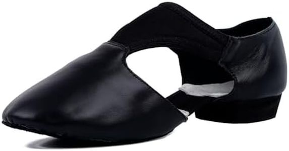 s.lemon Donna Nero Pelle Scarpa da Ballo Jazz Ballet Grecian Sandal 40