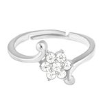 GIVA 925 Silver Snowflake Ring, Adjustable | Gifts for Women and Girls | With Certificate of Authenticity and 925 Stamp | 6 Month Warranty*