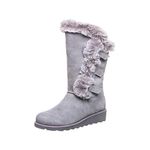 Bearpaw Women's Genevieve Slouch Boots, Grey (Gray Fog 051), 4 UK