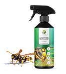 EcoWidow Wasp Bee Hornet Repellent Spray 500ML - Natural, Vegan-Friendly, Eco-Safe - Effective Indoor & Outdoor Anti-Wasp & Bee Solution - Safe Alternative to Nest Terminator