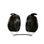 3M PELTOR Hearing Protection Optime 101 Earmuffs, Over the Head, H7A, 25 dB NRR, Adjustable Earcups, E-A-Rfit Compatible, Stainless Steel, Pack of 1, Black/Red