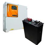 MuscleGrid� Solar Star 4KW Heavy Duty Solar Hybrid Inverter and 120AH 24V Smart Lithium Battery Combo