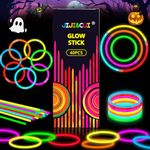 JIJI&CUI 40pcs Glow Sticks, Glow Sticks Party Packs, Neon Glowsticks for kids with Connectors to make Glow Bracelets Necklaces for Dark Party Supplies Glowsticks for Party Decoration, Festival