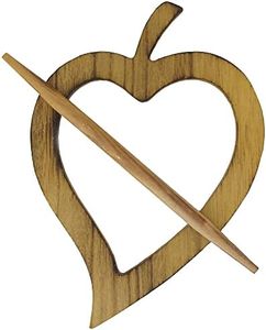 Wooden Heart Curtain Tieback – Decorative and Functional Design – Natural