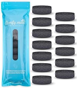 5 Extra Coarse Replacement Roller Refill Heads for Amope Pedi Perfect Electronic Foot File with Diamond Crystals (Pack of 5) Black