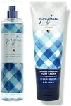 Bath and Body Works Gingham 8 Ounce Ultra Shea Body and 8 Ounce Fine Fragrance Mist Duo Bundle