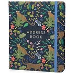Boxclever Press Large Address Book with 432 Spaces. Address Books with Alphabet Index Hardback, Birthday & Christmas Card Sections, Address Labels & Pocket. Address and Birthday Book - 21.5 x 18.5cm