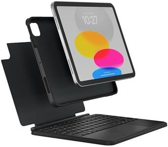 Brydge 10.9 MAX+ Wireless Keyboard Case with Multi-Touch Trackpad for iPad 10th Gen & iPad A16 (11"), Detachable Magnetic SnapFit Case, Black