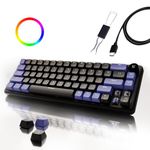 Kreo Hive RGB Anti-ghosting Gaming Keyboard | Wired Mechanical Keyboard with RGB Backlight | 5 Pin Hot-Swap | Detachable USB C Cable