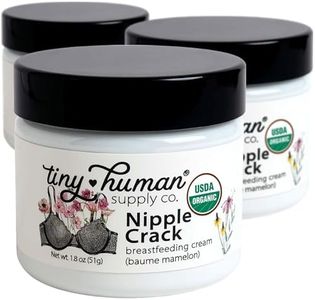 Organic Nipple Cream, Nipple Crack Lanolin Free Nipple Butter (3 Pack), Balm for Breastfeeding Mothers, No Need to Wash Off, Safe for Baby and Mama
