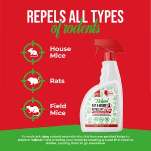 Peppermint Rodent Repellent Spray 500ml – Natural Mouse Deterrent