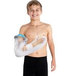 Waterproof Cast Cover for Shower Arm Kids Soft comfortable Watertight seal to Keep Wounds Dry,Child Bath Bandage Protector Cover Perfectly Broken Hand,Wrist, Finger,Elbow with No Mark on Skin Reusable