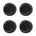 1/10 RC Car Tires 4Pcs 12mm Hex Wheels and Tires RC Car Tires Rubber Tires with Plastic Wheel Hubs for 1/10 Off Road Remote Control Car