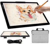 Rechargeable A4 Light Box with Carry Bag, Innovative Stand/Top Clip, iVAOOZE Wireless Light Pad for Cricut Vinyl, Weeding Tools, Diamond Painting, Drawing Crafting Light Board for Tracing, Sketching