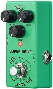 LEKATO Overdrive Guitar Pedal, Overdrive Pedal for Electric Guitar with Two Mode SUPER/NORM, Mini Analog Pedal, Truebypass, DC 9V