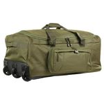 Miramrax Travel Duffle Bag With Wheels Extra Large Rolling Duffel Bags for Tactical Military Deployment Camping Weekender Traveling Luggage Roller Wheeled Bag Trolley Bag for Sports Outdoor, Green