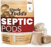 Uncle Todd's Septic Pods - Septic Tank Treatment - 6 Count Six Months Supply - One Flush per Month - Free SMS & Email Reminders - Planet-Friendly and Powerful Solution for Septic Systems