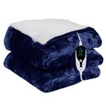 Warmland® BIS Certified ISI Mark Approved Platinum Range Digital Electric Bed Warmer/Blanket/Throw|40"X60" - Single| |1 to 12 Hr Auto/Manual Cutoff | Digital Display Temp Control| 5 Year Warranty