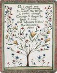 Manual Inspirational Collection 50 x 60-Inch Tapestry Throw, Serenity Prayer,