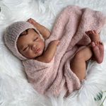 Anano Reborn Baby Doll Black 19inch Soft African American Baby Dolls Biracial Silicone Baby Dolls Realistic Newborn Baby Doll Brown Baby Doll Baby Doll Reborn Girl Black