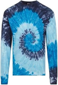 DARESAY Long Sleeve Tie Dye T-Shirt, for Men, Women and Teens (Up to 5XL)