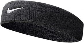 Nike Men's Swoosh Headband, Black/W