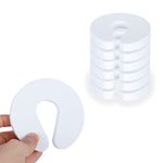 Finger Pinch Guard(6pack) Buddy Baby Proofing Doors Foam Door Stopper Prevents Fingers Injuries Baby or Pet from Getting Locked in Room Child Safety（White）