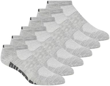 Puma Women's Athletic Low Cut Sock with Arch Support 6-Pack, Medium Grey, 9-11