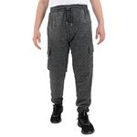 Mens Fleece Sweatpants Classic Casual Loose Open Bottom Active Pants with Pocket Suitable Jogging Running, Mp113-black, X-Large