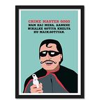 Good Hope PlexiGlass Bollywood Posters Gogo Andaz Apna Apna Miinimal Art Art Framed Poster multicolour Print 10inch x 13inch For Room Office Wall