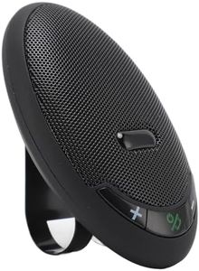 Altavoz Bluetooth 5.0 para Coche con Clip de Visera, Kit de Altavoz Recargable para Coche para Hablar Música con Manos Libres, Soporte de Conexión Automática de Ayuda de Voz,