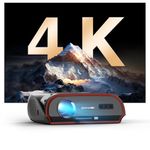Ultra HD Projector for Home 4K,1100 ANSI LED Android Projectors Works in Daylight, WiFi 6, Bluetooth, WLAN, HDR, Native 1080P,Built-in Netflix YouTube 2G+16G, Outdoor Gaming Projectors