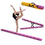 Fun!ture | Stars Geometric Print Folding Suede Gymnastics Balance Beam (Purple)