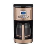 Cuisinart Coffee Maker, 14-Cup Glass Carafe, Fully Automatic for Brew Strength Control & 1-4 Cup Setting, Stainless Steel, DCC-3200CP, Copper