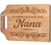 Giftasy Nana Gifts, Nana Birthday Gifts, Unique Handmade Engraved Cutting Board, Kitchen Gifts for Nana from Grandchildren, Presents for Nana on Birthday Christmas Mothers Day